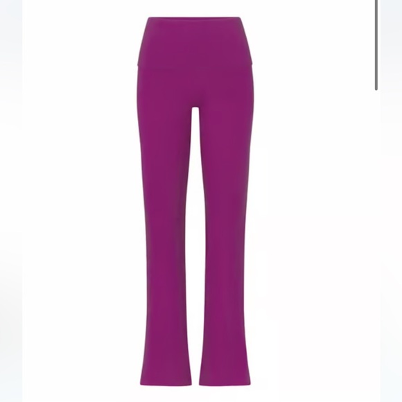 SKIMS NWT COTTON JERSEY Foldover Pants SZ XS Color Lollipop - Picture 3 of 7